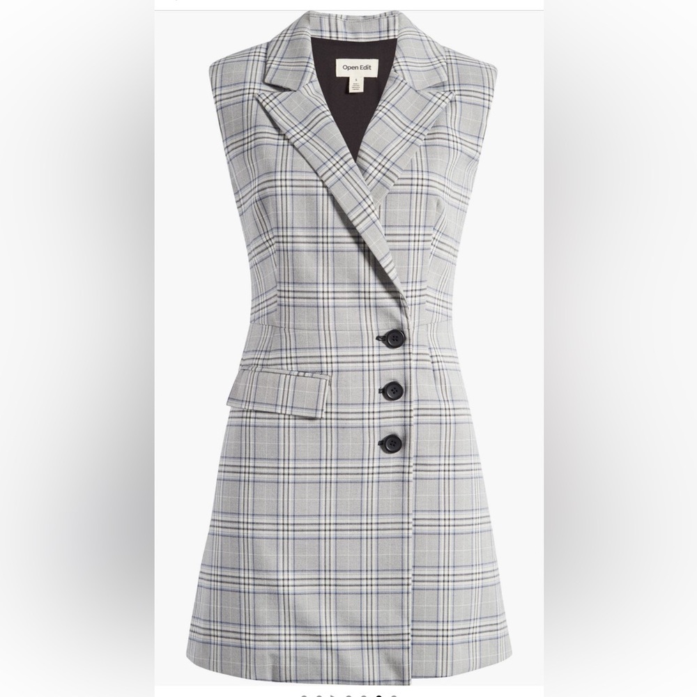 Open Edit Nordstrom Blazer Dress with Side Button in Size XS